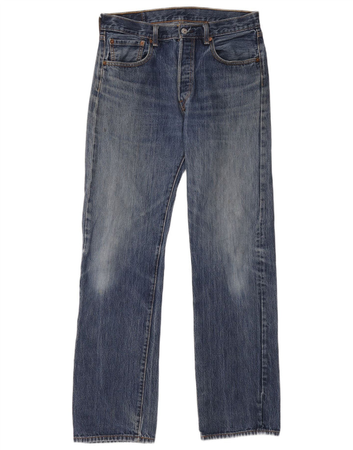 Levi's muške 501 ravne traperice W33 L34 plavi pamuk