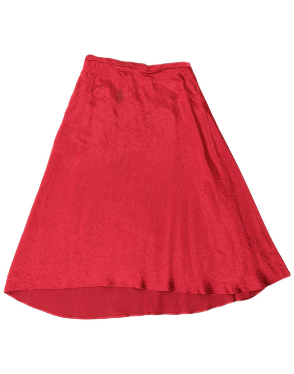 Marks & Spencer ženska suknja A-kroja UK 8 Mala W26 crveni acetat