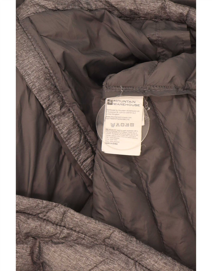 Mountain Warehouse Ženska podstavljena jakna s kapuljačom UK 14 Veliki sivi poliester