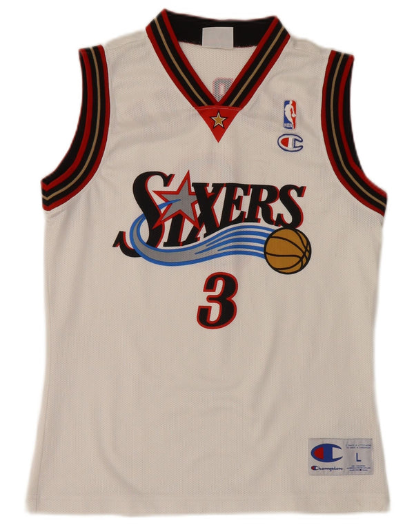 Champion Boys NBA grafički prsluk 11-12 Years Large White Colourblock