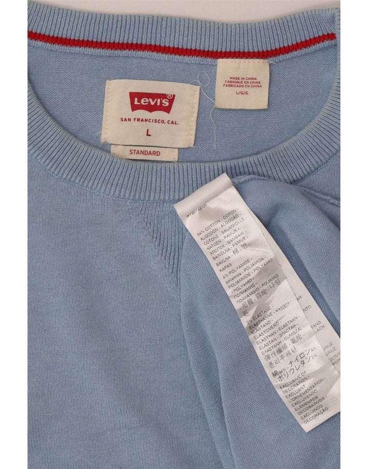 Levi's muški pulover s okruglim izrezom Veliki plavi pamuk