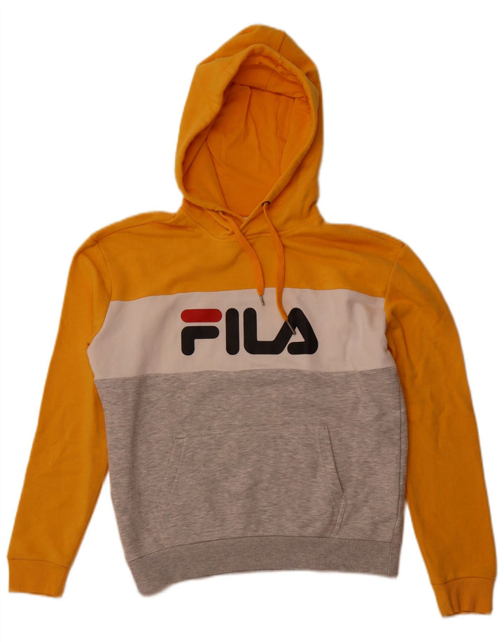 FILA Boys Graphic Hoodie Džemper 13-14 godina Mala žuta boja