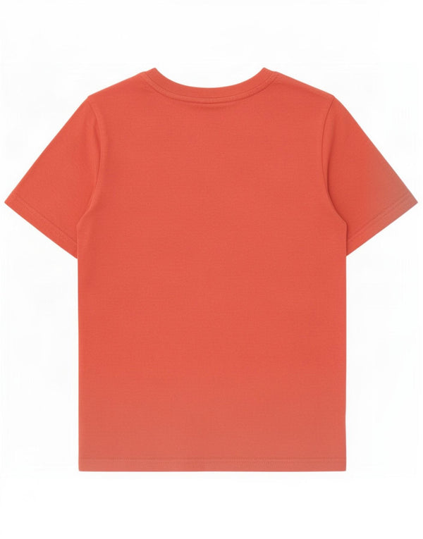 Puma Boys Graphic T-Shirt Top 9-10 Years Red Pamuk
