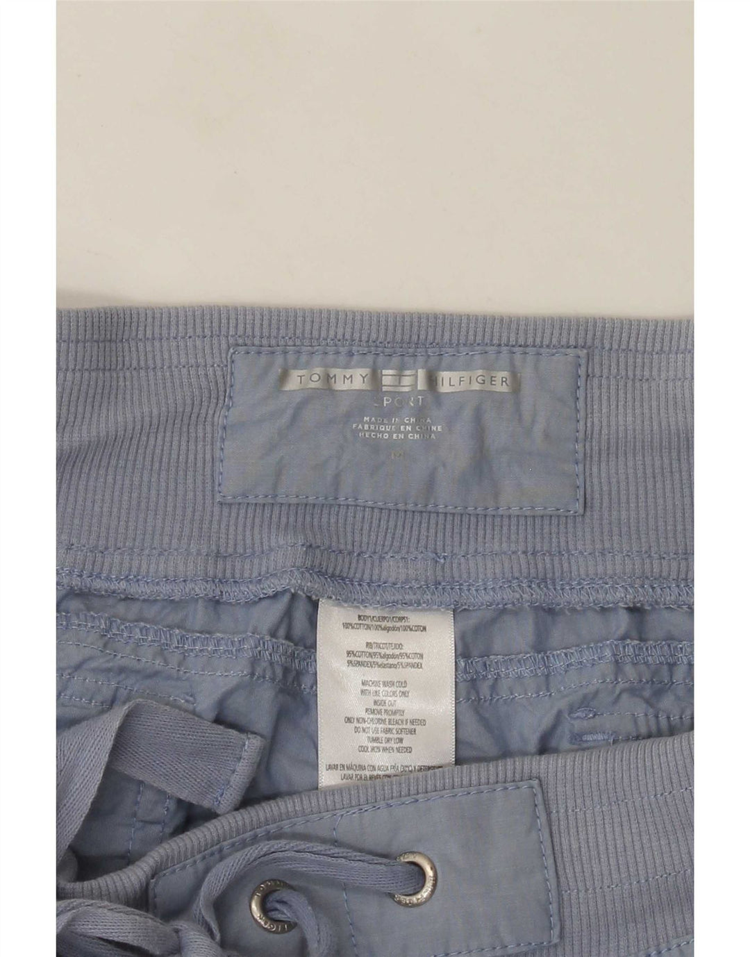 Tommy Hilfiger ženske kapri hlače srednje veličine W30 L22 plavi pamuk