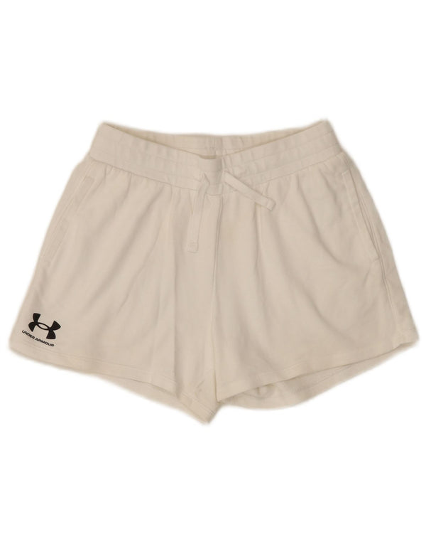 Under Armour ženske sportske kratke hlače UK 10 Mali bijeli pamuk