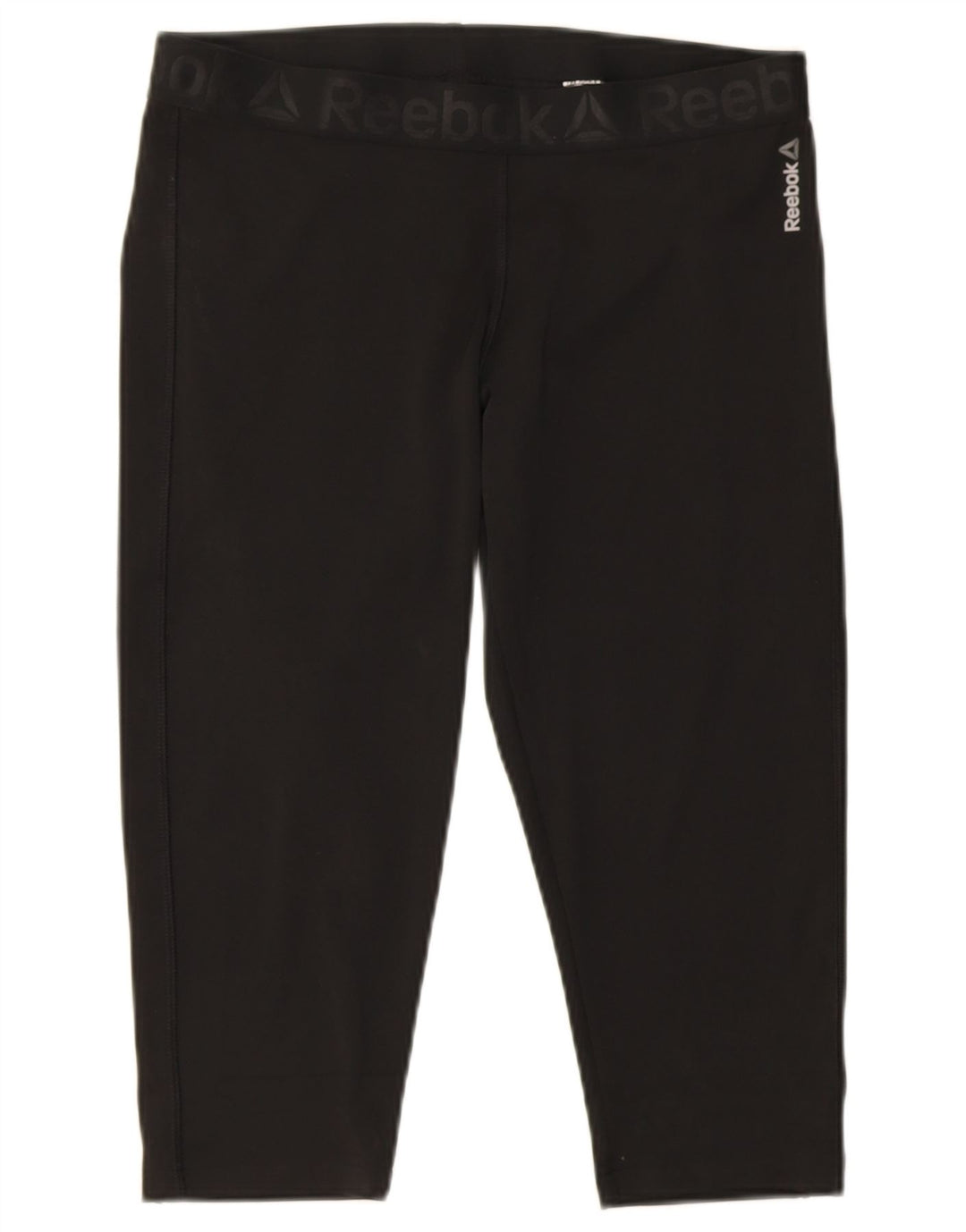 Reebok ženske kapri tajice UK 16/18 veliki crni poliester