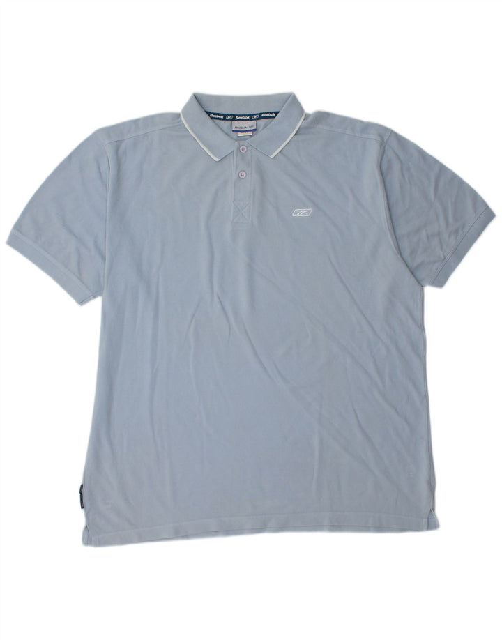REEBOK muška polo majica XL plavi pamuk