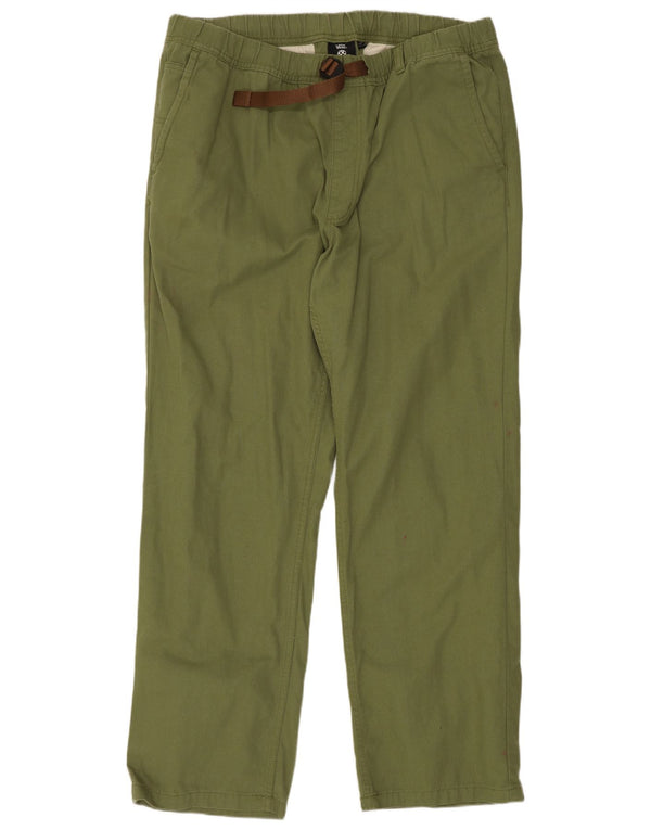 Vans muške ravne chino hlače XL W38 L30 Zeleni pamuk
