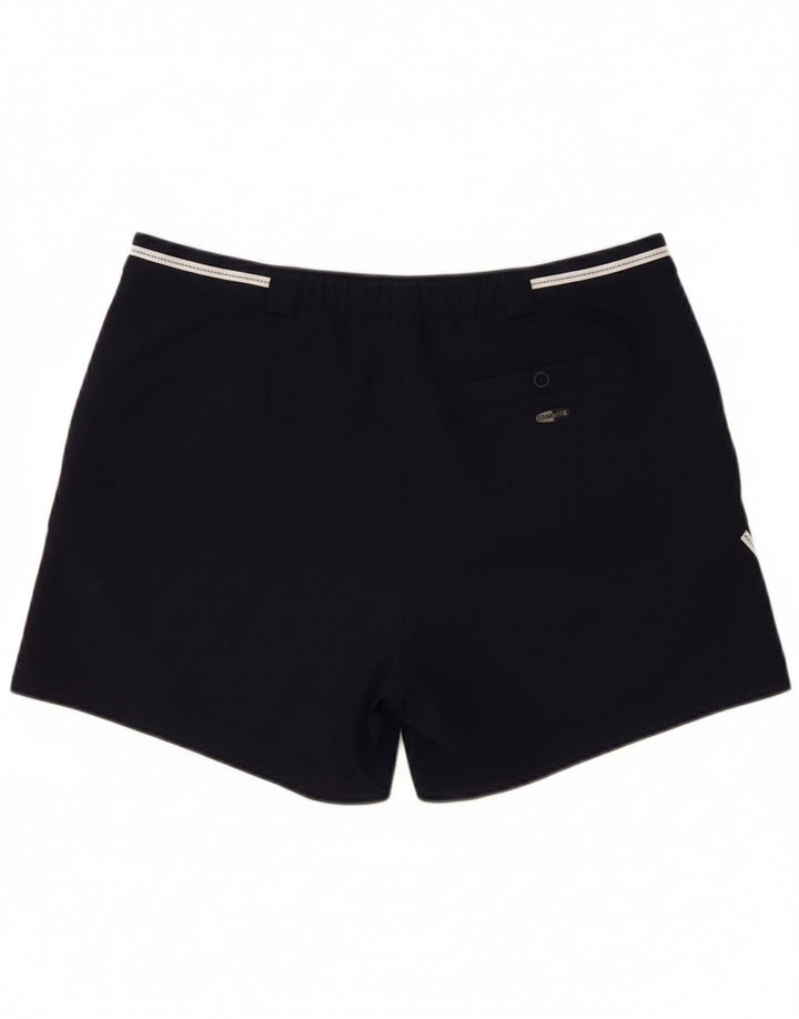 ADIDAS Womens Climalite Chino Shorts UK 12 Medium W30  Navy Blue Polyester