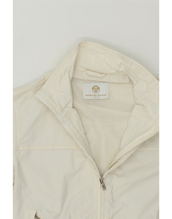 NORTH SAILS Mens Bomber Jacket UK 36 Small White Polyamide Vintage North Sails and Second-Hand North Sails from Messina Hembry 