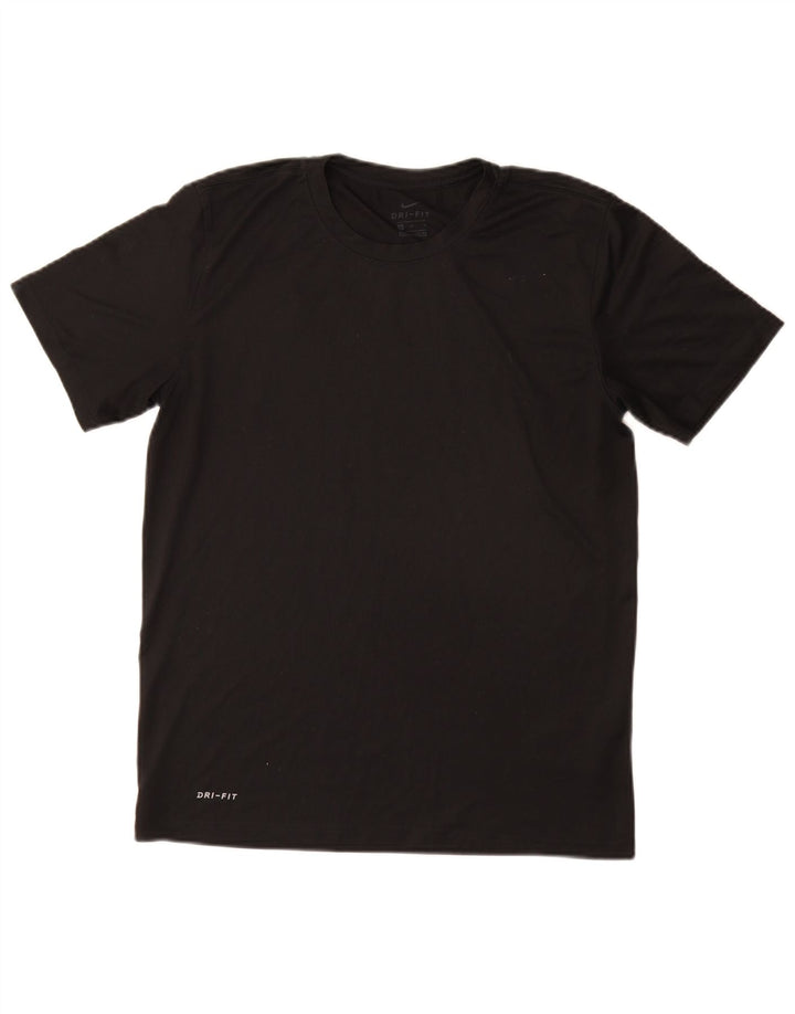 Nike Dri Fit majica kratkih rukava srednji crni poliester