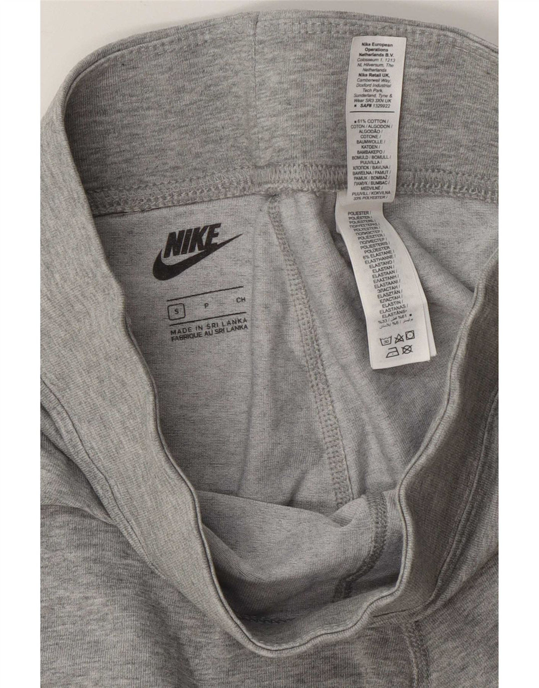 Nike ženske grafičke tajice UK 10 male sive pamučne