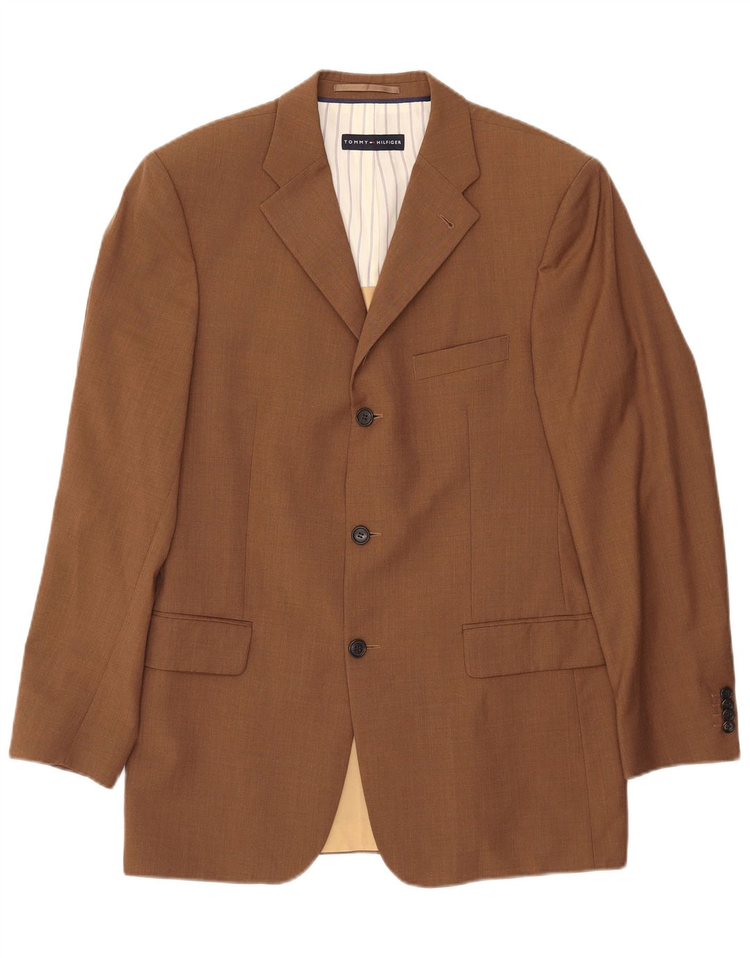 TOMMY HILFIGER muška jakna sa 3 gumba UK 38 srednje smeđa vuna