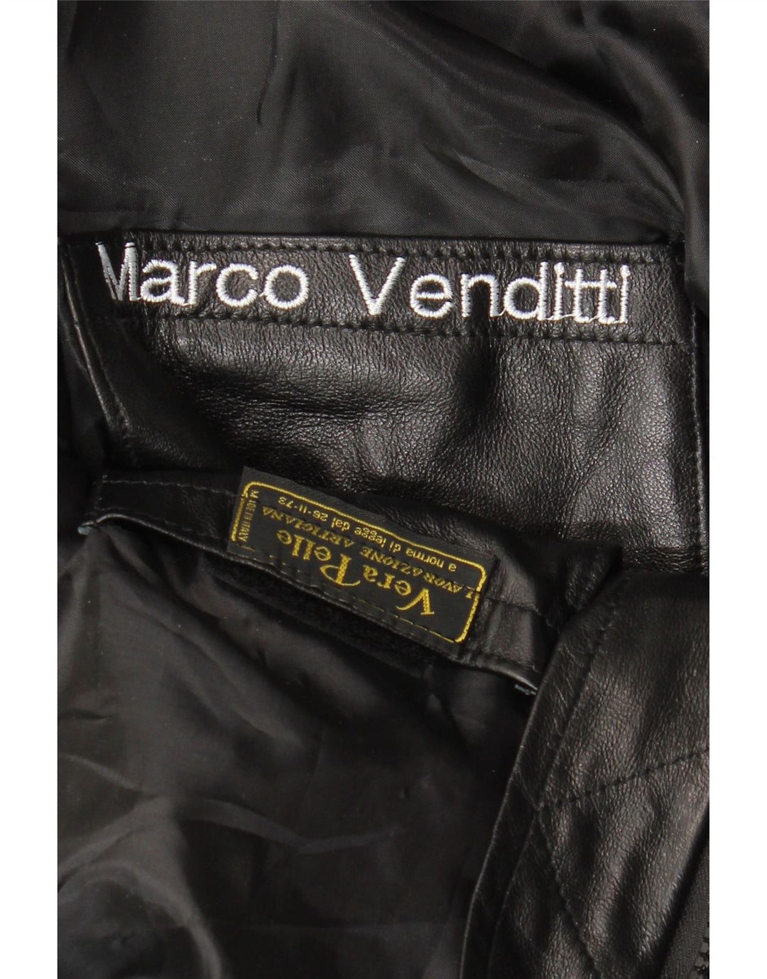 VINTAGE muška kožna jakna UK 36 Mala crna koža