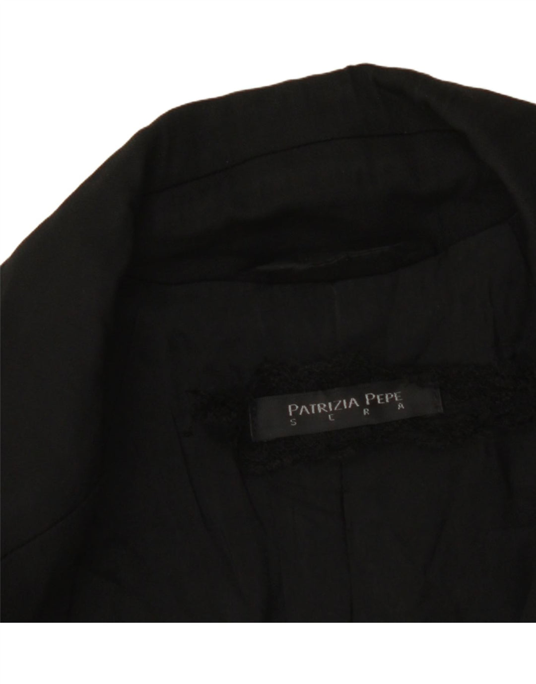 PATRIZIA PEPE Womens 3 Button Blazer Jacket IT 42 Medium Black Vintage Patrizia Pepe and Second-Hand Patrizia Pepe from Messina Hembry 