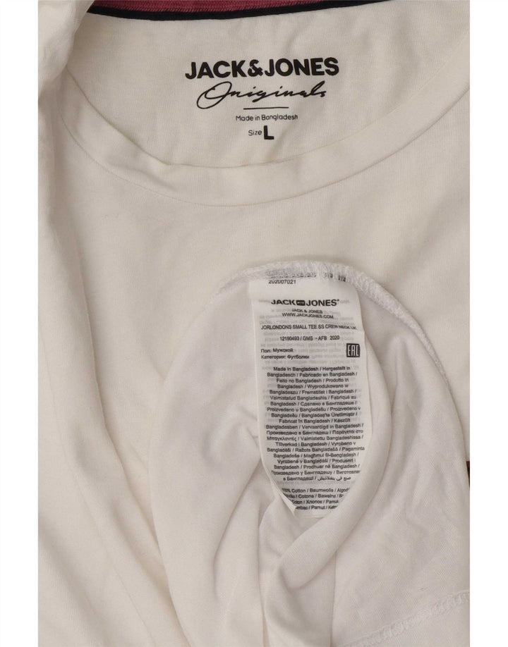 Jack & Jones muška majica kratkih rukava Veliki bijeli pamuk