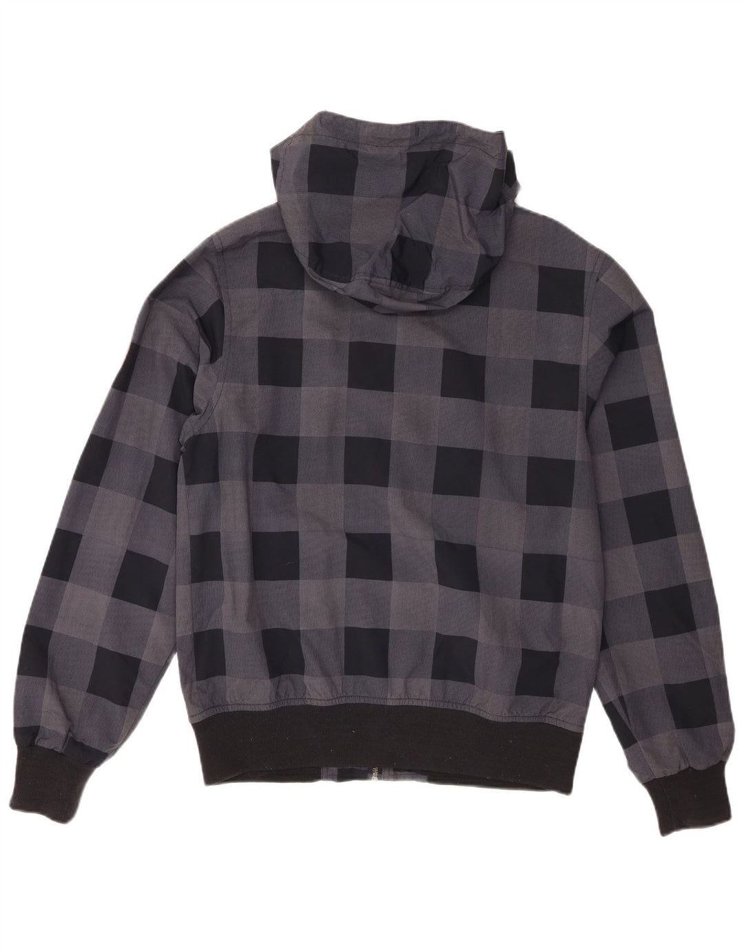 Billabong muška bomber jakna s kapuljačom UK 38 Srednje siva Gingham poliamid