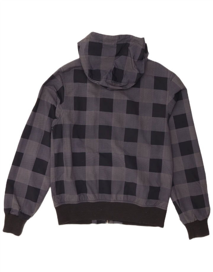 Billabong muška bomber jakna s kapuljačom UK 38 Srednje siva Gingham poliamid