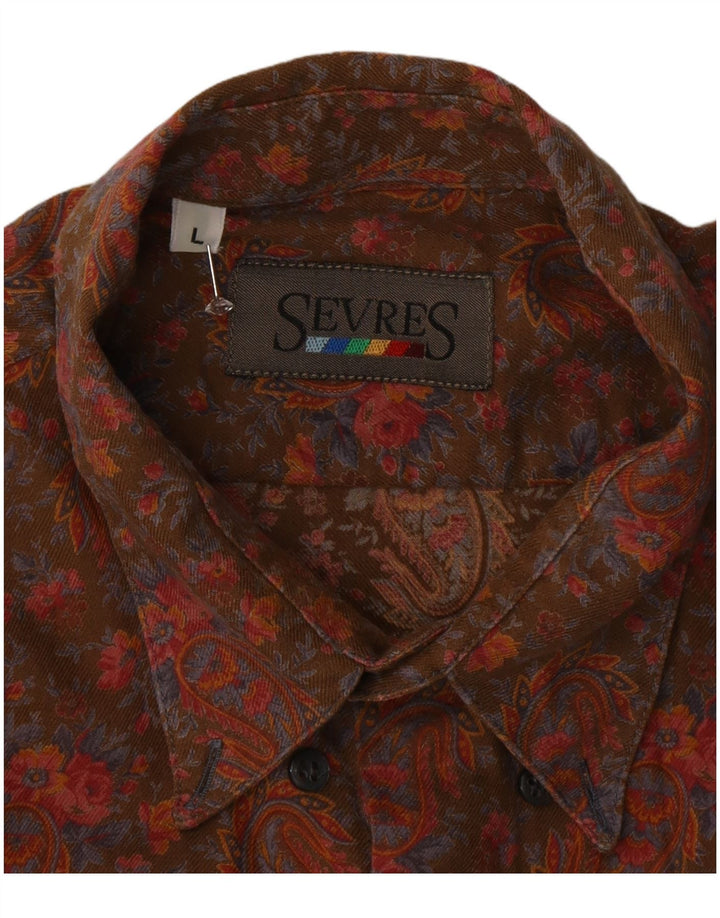 Sevres muška košulja veliki smeđi paisley