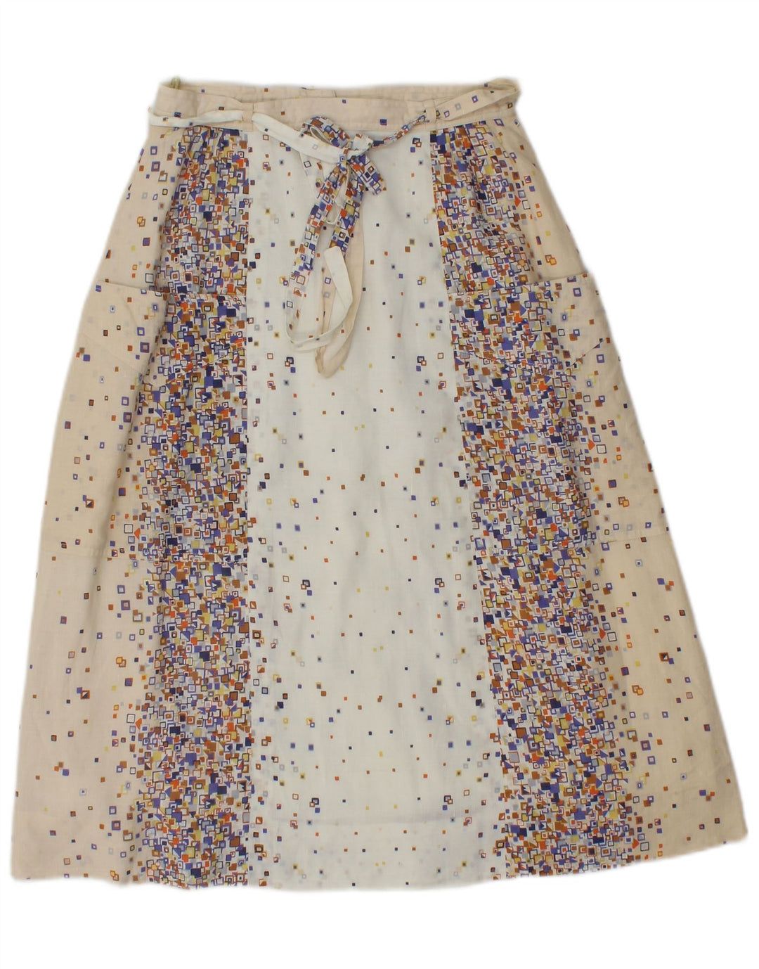 PANCALDI & B ženski dvodijelni komplet suknji UK 4 XS W24 bež geometrijski pamuk