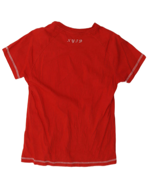 Champion ženska majica kratkih rukava Muscle Graphic Top UK 12 Srednje crveni pamuk