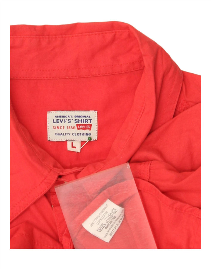 Levi's velika crvena pamučna muška majica kratkih rukava