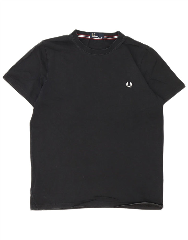 Fred Perry muška majica kratkih rukava Srednji crni pamuk