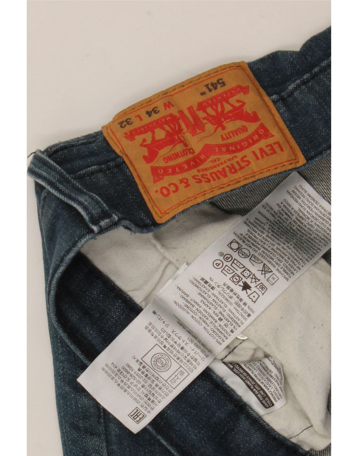 Levi's muške 541 sužene traperice W34 L32 plavi pamuk