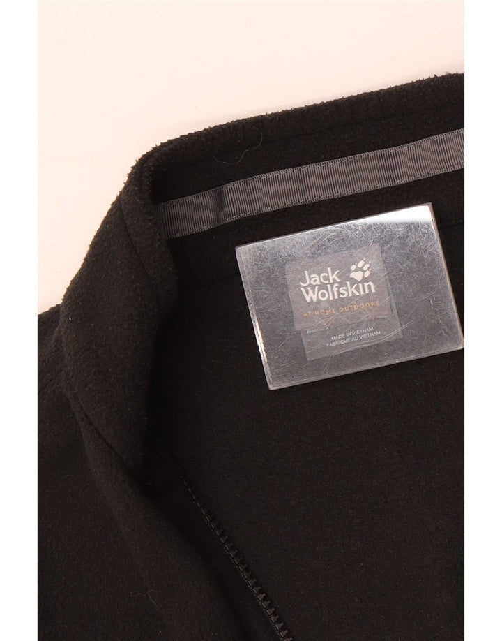 Jack Wolfskin muška flis jakna UK 36/38 mali crni poliester