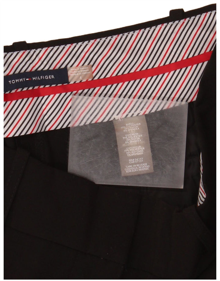 TOMMY HILFIGER Ženske ravne chino hlače US 4 male W30 L34 crne