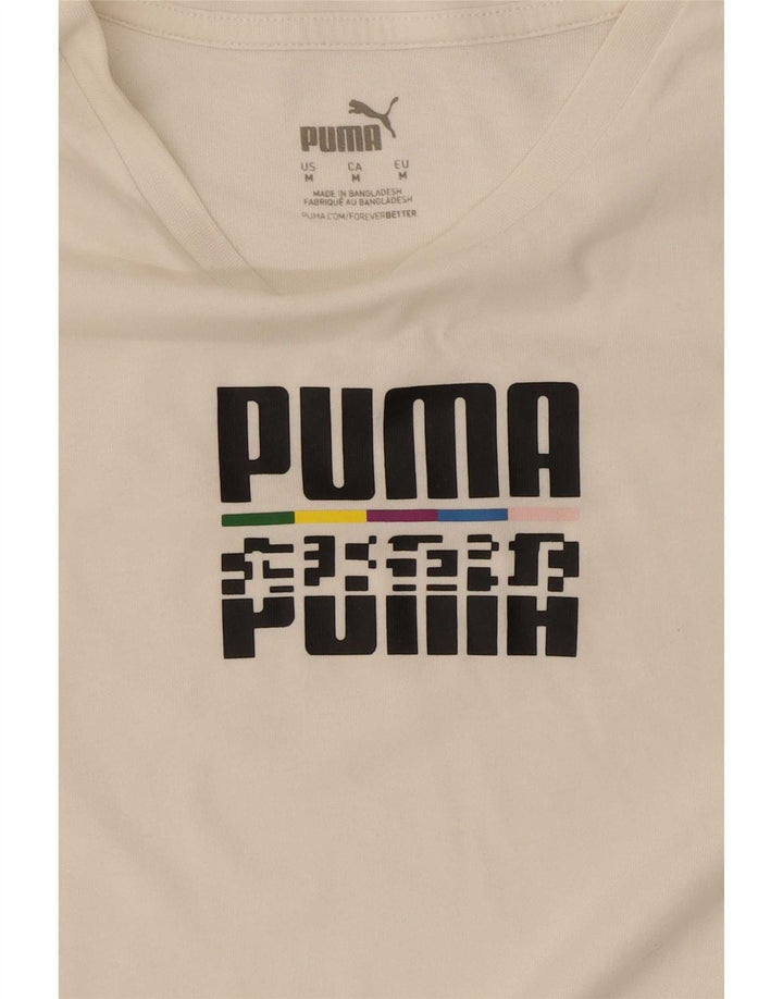 Puma muška majica s grafičkim motivima srednje bijele boje