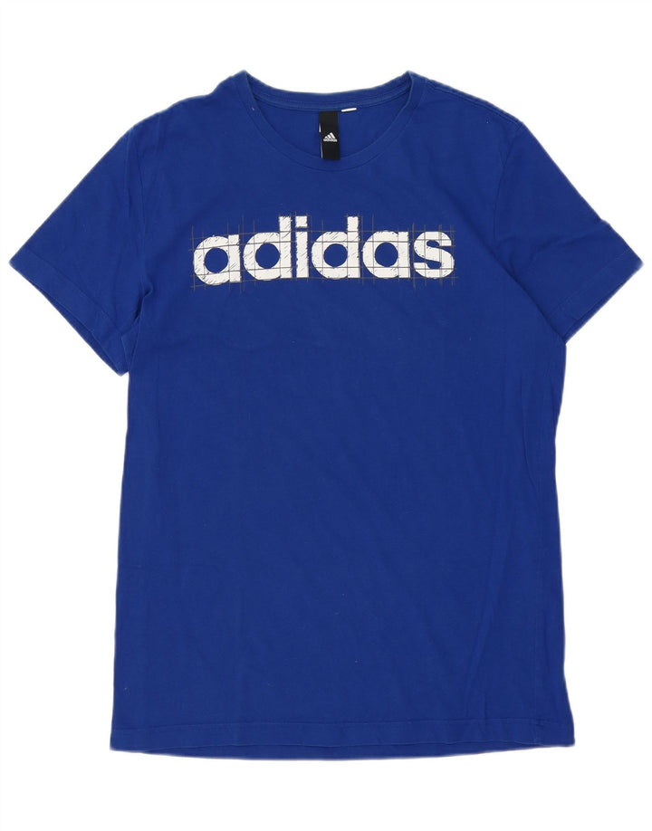 Adidas muška majica s grafičkim motivima, srednje plava