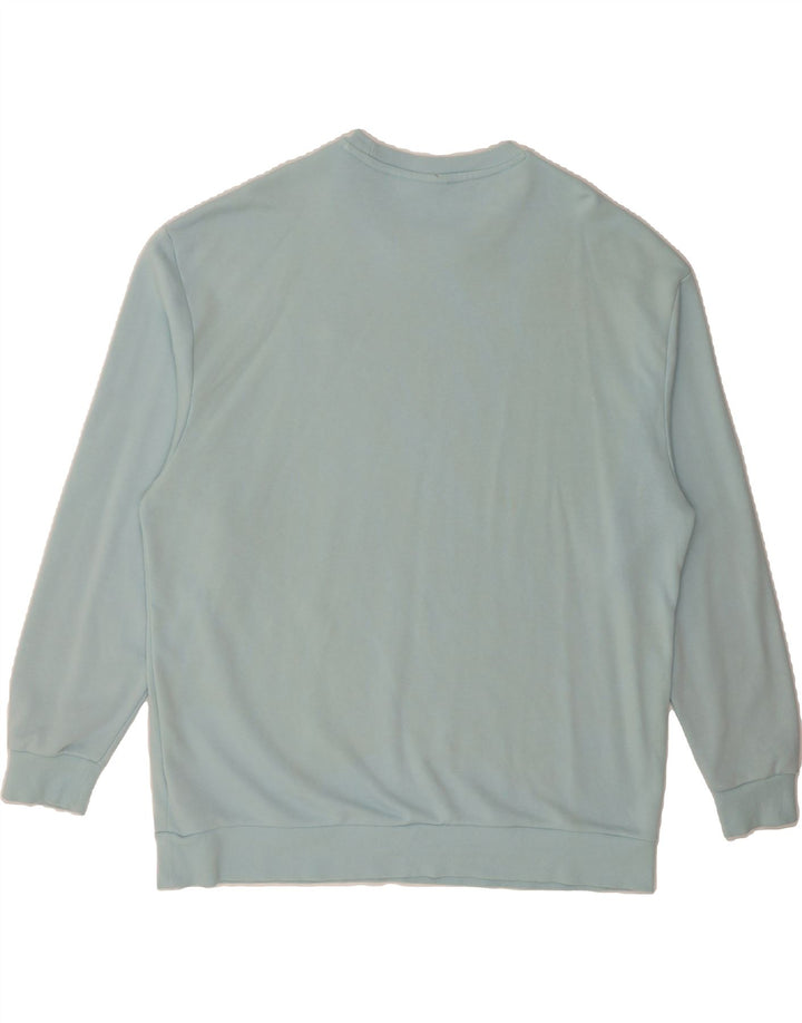 PUMA Mens Sweatshirt Jumper 2XL Turquoise Vintage Puma and Second-Hand Puma from Messina Hembry 