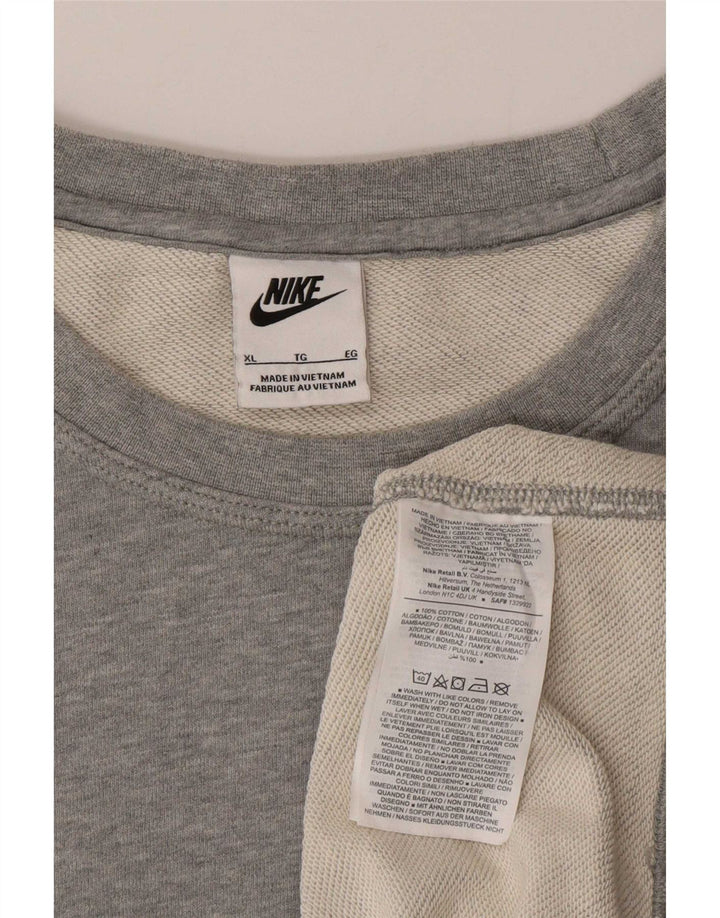 Nike muška majica s kratkim rukavima XL, sivi flekasti pamuk