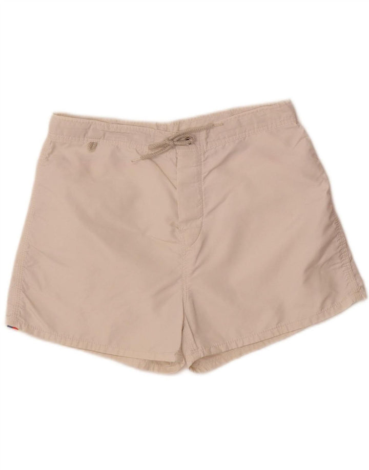 SUNDEK Womens Swimming Shorts UK 12 Medium  White Polyester