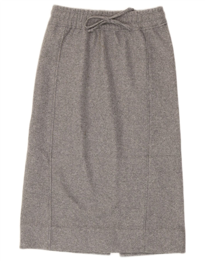 Zara Womens Midi Skirt XS W24  Grey Polyester