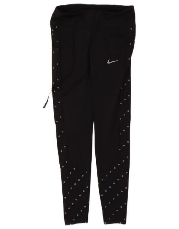 Nike ženske tajice UK 8 male crne točkice od poliestera