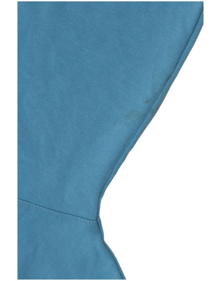 ADIDAS Boys Oversized Graphic Sweatshirt Džemper 15-16 Years Blue Pamuk