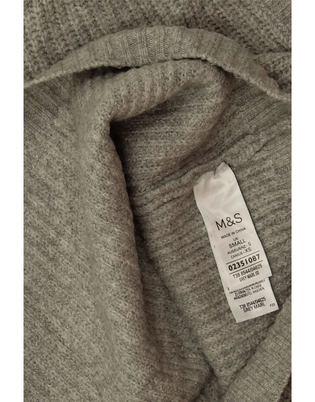 Marks & Spencer ženski kratki prsluk bez rukava UK 10 mali sivi poliester