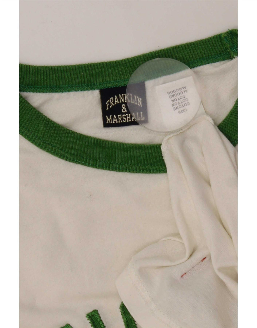 Franklin & Marshall muška majica dugih rukava s grafikama, veliki bijeli pamuk