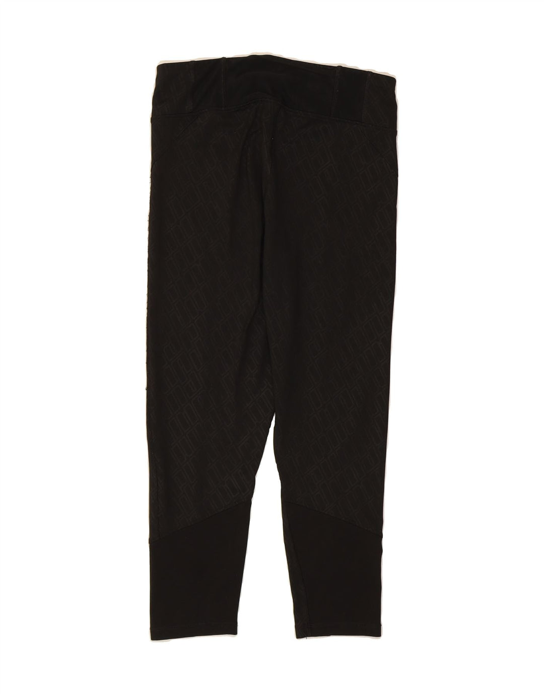 PUMA Womens Capri Leggings UK 12 Medium Black Geometric Vintage Puma and Second-Hand Puma from Messina Hembry 