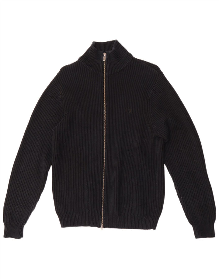 Fred Perry muški kardigan džemper srednje veličine crni pamuk