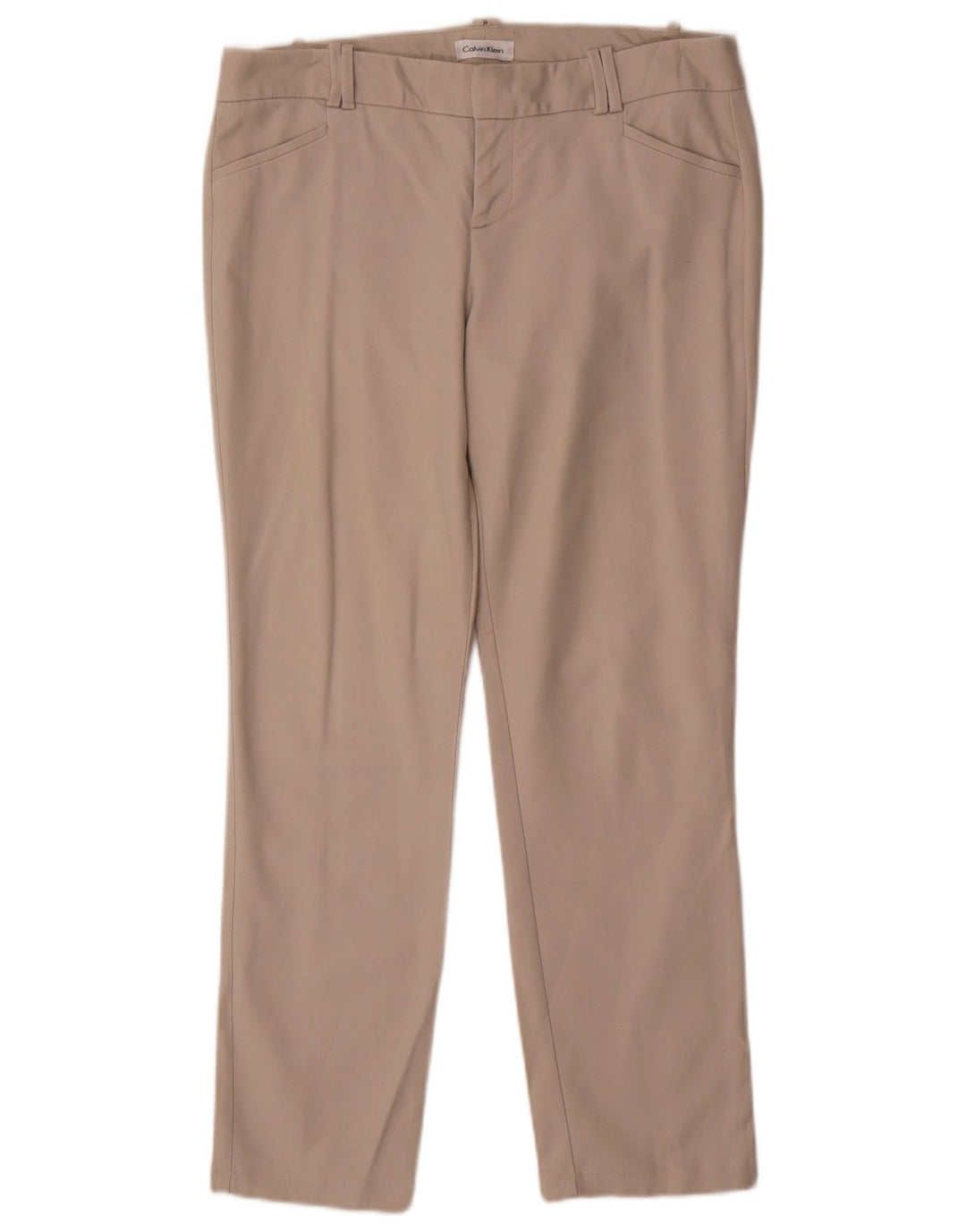 Calvin Klein ženske ravne ležerne hlače US 8 srednje W32 L28 bež