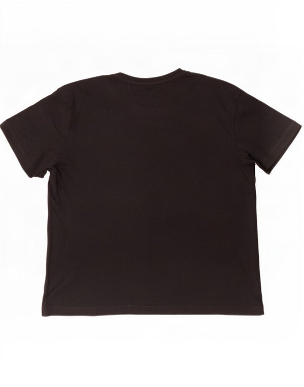 Kappa ženska majica s grafičkim motivima UK 14 Large Black Cotton