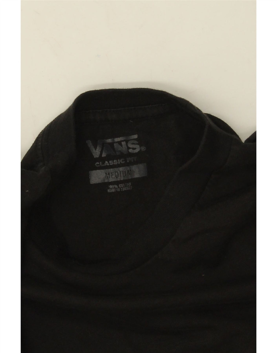 Vans klasična muška majica s dugim rukavima, crni pamuk srednje veličine
