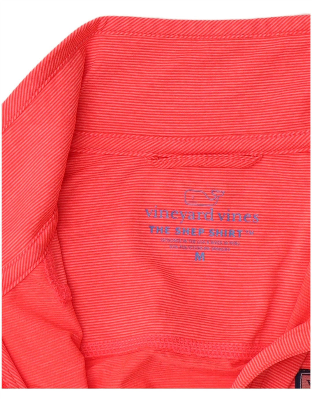 VINEYARD VINES Ženska majica s izrezom i dugim rukavima s patentnim zatvaračem UK 14 srednje ružičasta na pruge