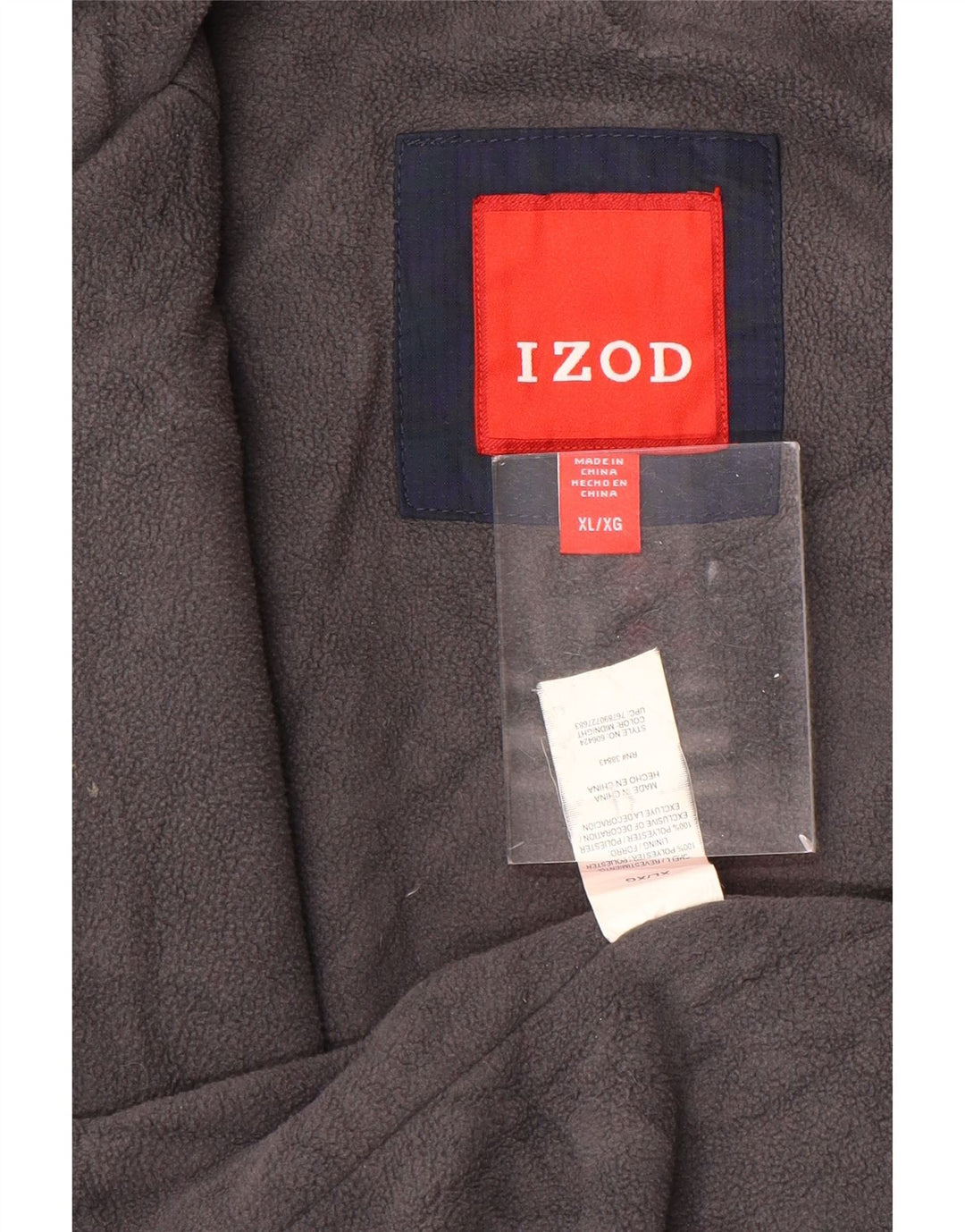 IZOD muška utility jakna UK 42 XL tamnoplavi poliester