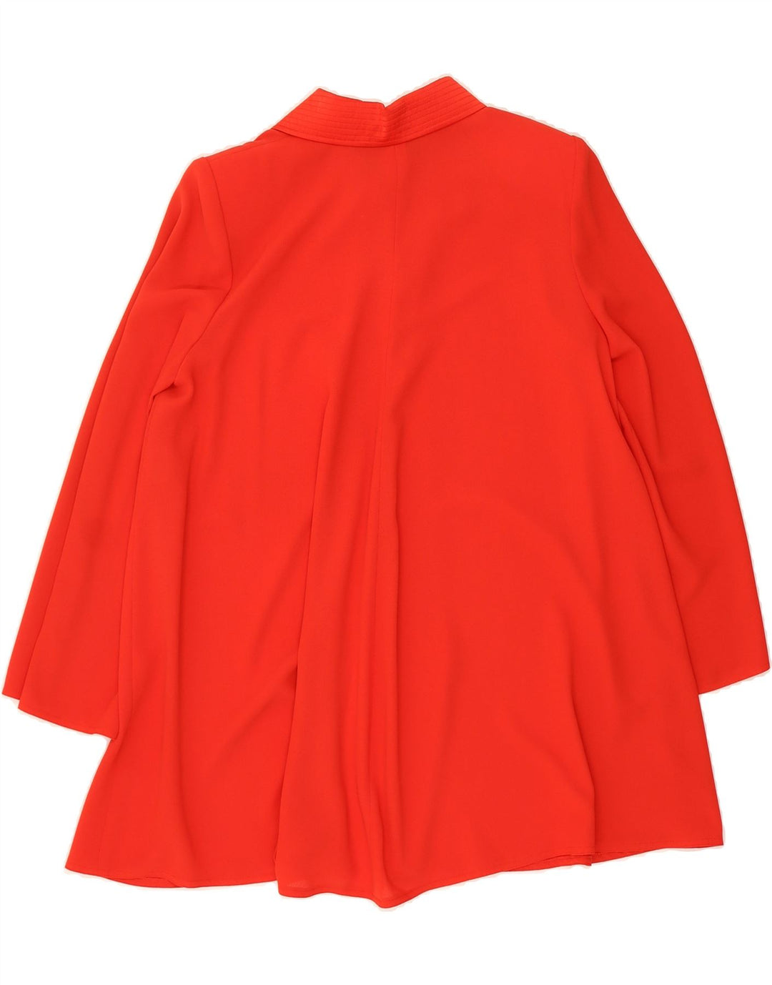 VINTAGE Womens Longline Cardigan Top UK 14 Large Red Polyester Vintage Vintage and Second-Hand Vintage from Messina Hembry 