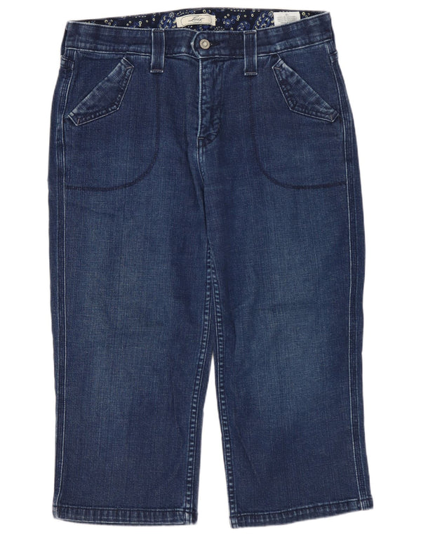 LEVI'S ženske Capri traperice US 12 Large W32 L20 tamnoplavi pamuk