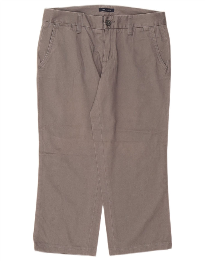TOMMY HILFIGER Ženske ravne skraćene hlače US 4 male W25 L22 sive